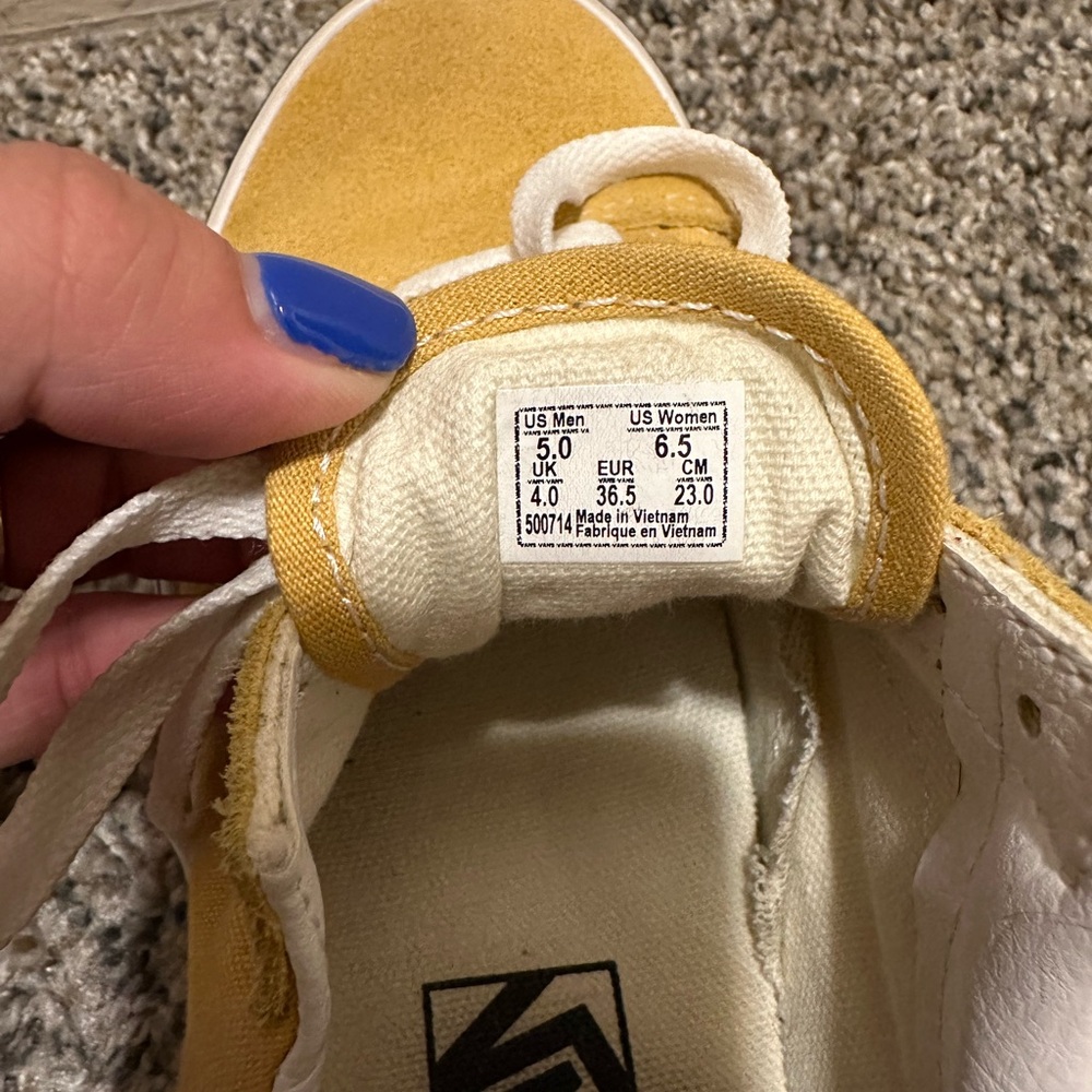 Vans Women’s Bright Yellow Sneakers - Picture 9 of 9